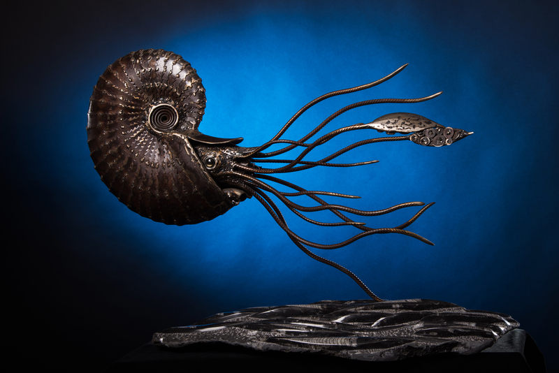 Nautilus Sylvain Pérouze - Rencontres de sculpture 2026 - La Chapelle de la Verrerie - Fougères