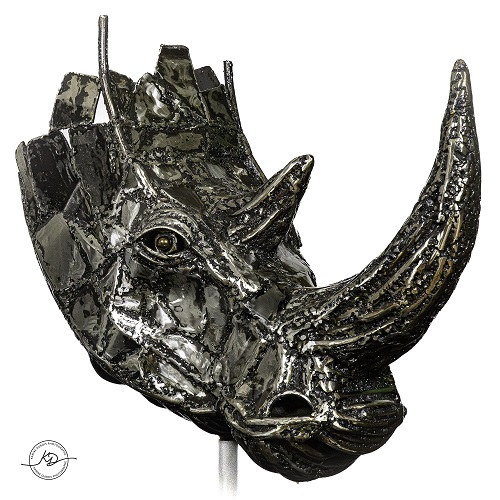 Rhino-Sandra paiano - Rencontres de sculpture - La chapelle de la verrerie - Fougères