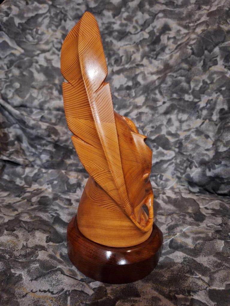 plume - Gilles Cormier - Rencontres de sculpture - La chapelle de la verrerie - Fougères